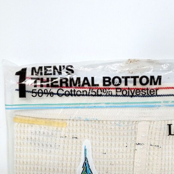 Vintage Coldmaster Made in USA Thermal Waffle Bottoms Underwear Pants - Men's XL - Picture 2 of 6